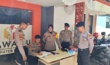 Samapta-Polresta-Sidoarjo,-Tingkatkan-Pengawasan-dan-Patroli-Kantor-KPU-dan-Bawaslu-Sidoarjo