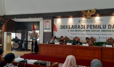 Polres-Probolinggo-Dukung-Deklarasi-Pemilu-Damai-yang-Digelar-HMI