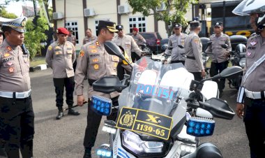 Kapolres-Sampang-Cek-Ranmor-Dinas,-Pastikan-Siap-Dipakai-Pengamanan-Pilkada-2024