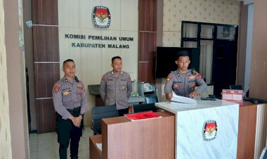 Polres-Malang-Tingkatkan-Pengamanan-di-Kantor-KPU-dan-Bawaslu-Jelang-Pilkada-2024