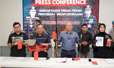 Polres-Ponorogo-Berhasil-Amankan-Tersangka-Pencuri-yang-Pukul-Korban-Pakai-Kunci-Inggris