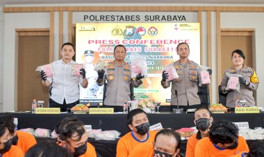 Polrestabes-Surabaya-Berhasil-Ungkap-Jaringan-Narkoba,-16-Kg-Sabu-Disita