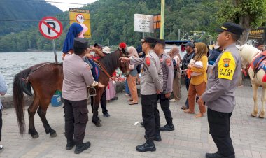 Libur-Nataru-Polres-Magetan-Tingkatkan-Patroli-di-Wisata-Telaga-Sarangan