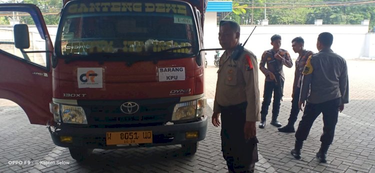 Polrestabes Surabaya Siagakan Personel Pengamanan Gudang Penyimpanan Logistik Pemilu 2024