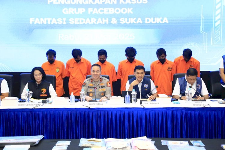 Bareskrim Polri Ungkap Grub Facebook Penyebar Pornografi Anak, Enam Tersangka Ditangkap