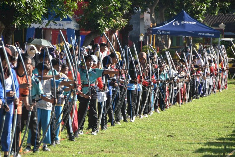 Sambut Hari Bhayangkara ke -79 Polres Bondowoso Gelar Kejuaraan Panahan