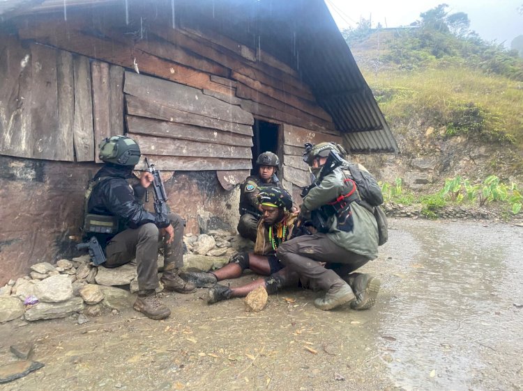 Satgas Ops Damai Cartenz Berhasil Tangkap KKB Male Telenggen di Puncak Jaya