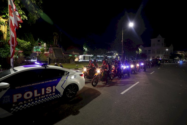 Harkamtibmas, Polda Jatim Gelar Patroli Skala Besar Jamin Rasa Aman Warga Masyarakat