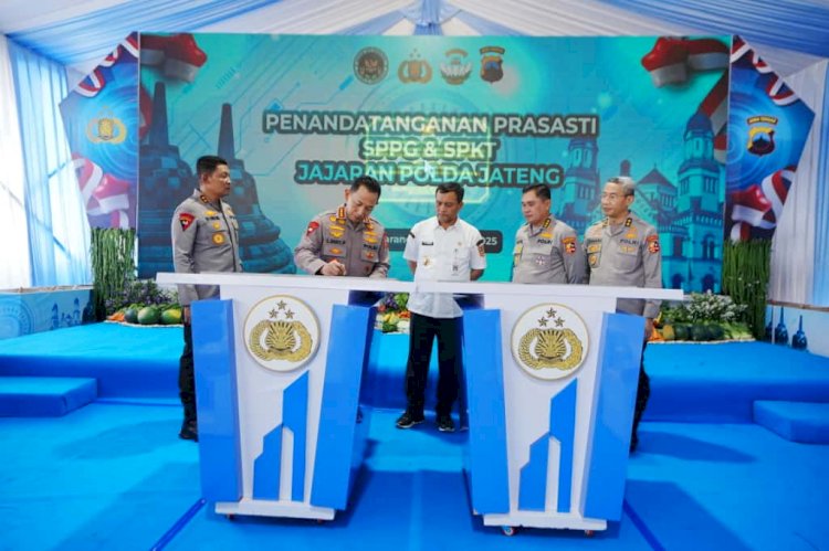 Kapolri Resmikan 35 SPKT Polres di Jajaran Polda Jateng untuk Optimalkan Pelayanan Masyarakat