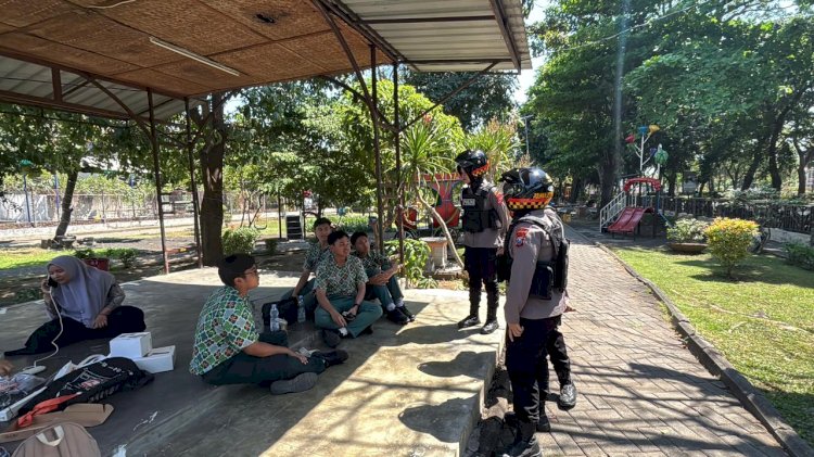 Polwan Polresta Sidoarjo Patroli Kamtibmas, Berikan Rasa Aman dan Nyaman Masyarakat