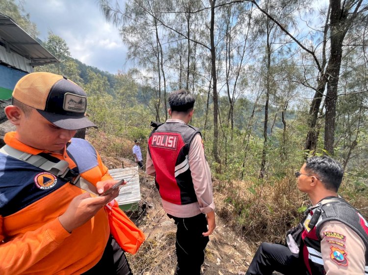 Polres Nganjuk Siagakan Personel Pasca-Karhutla Gunung Wilis, Antisipasi Bara Api Kembali Muncul