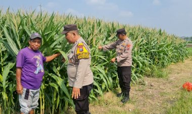 Polisi-Sidoarjo-Masif-Dampingi-Petani,-Dukung-Swasembada-Pangan