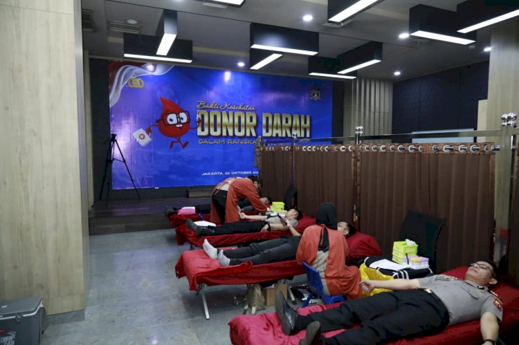 Hari Jadi ke-75 Humas Polri, Divhumas Polri Gelar Donor Darah Serentak Bersama Humas Polda Jajaran dan Media
